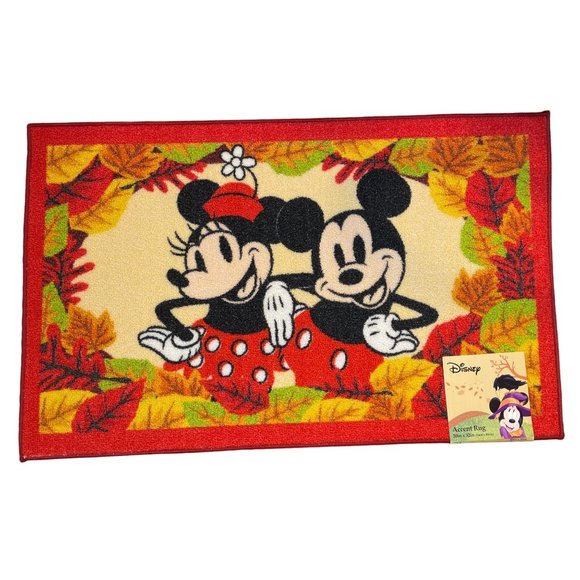 Disney Mickey Mouse and Minnie Mouse Fall Accent Rug - Picture 1 of 4